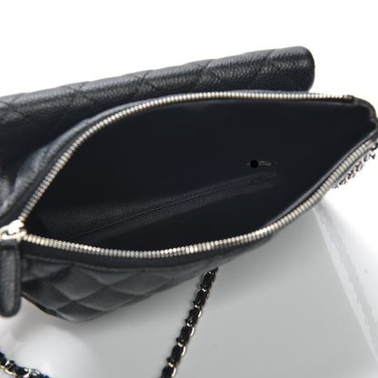 Chanel Caviar Quilted Daily Zip Crossbody Bag Black 5 of 7