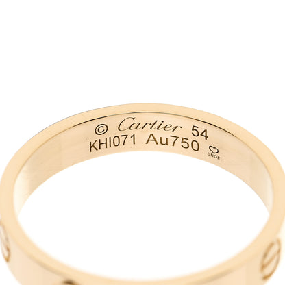 Cartier 18K Yellow Gold 3.5mm LOVE Wedding Band Ring 54 6.75 4 of 4