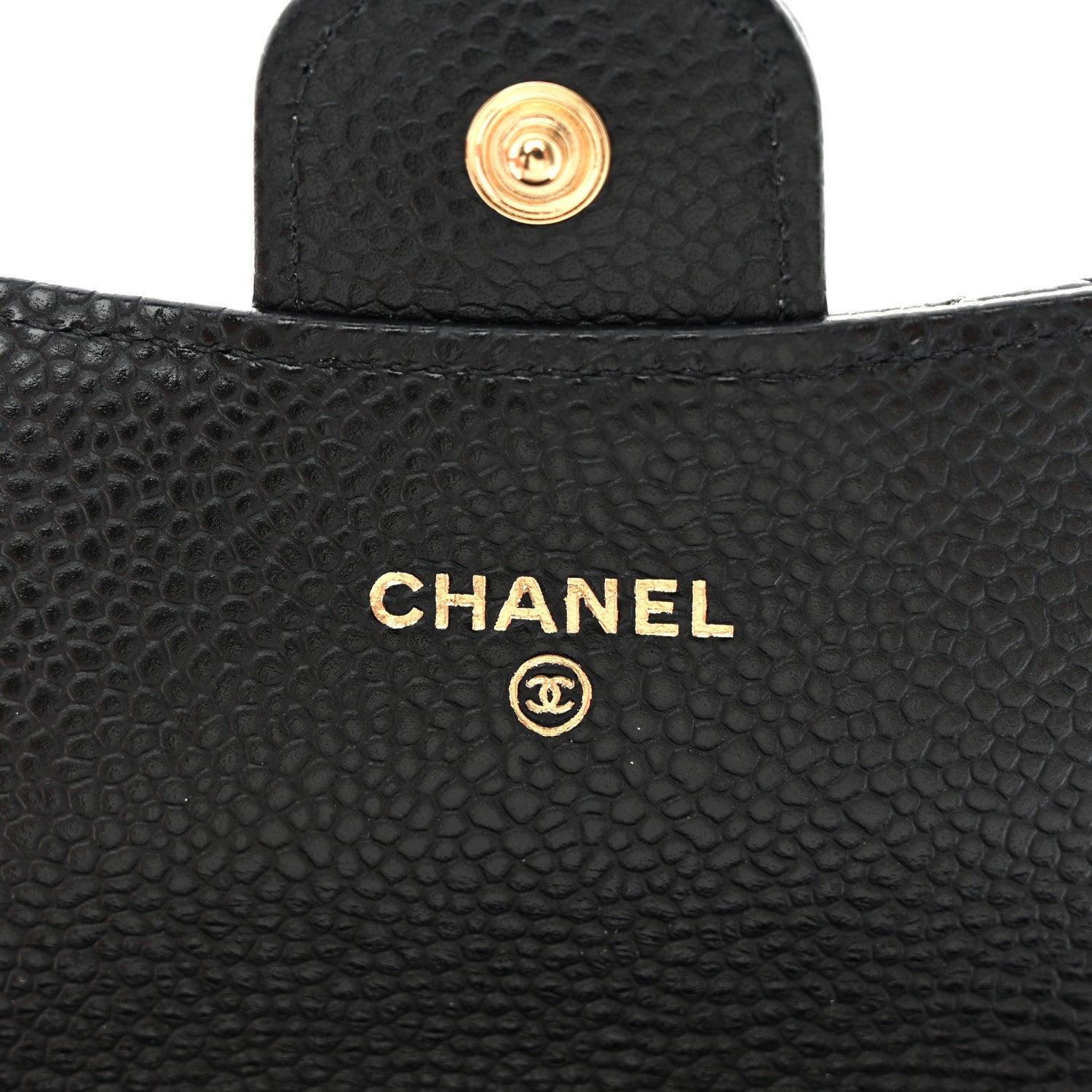 Chanel Caviar Quilted Flap Card Holder Wallet Black 6 of 10
