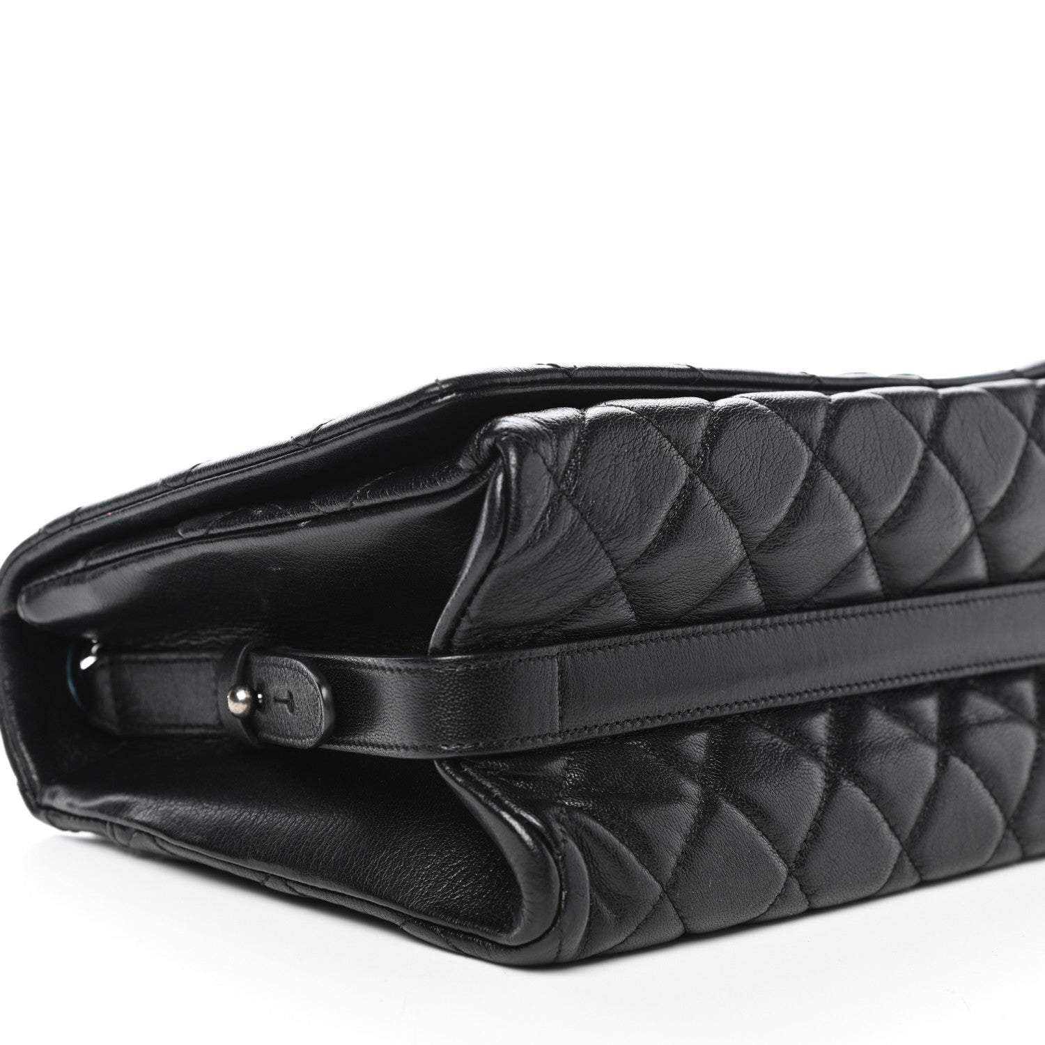 Chanel Metallic Goatskin Large City Rock Flap Black 8 of 10
