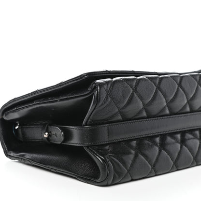 Chanel Metallic Goatskin Large City Rock Flap Black 8 of 10