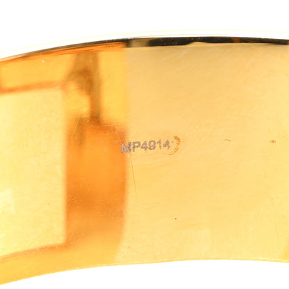 Fendi Metal Zucca Cutout Cuff Bracelet Gold Silver 5 of 5