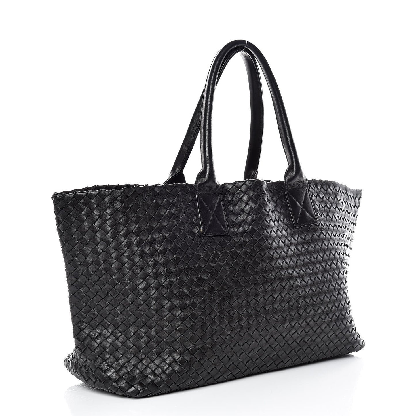 Nappa Intrecciato Medium Cabat Black