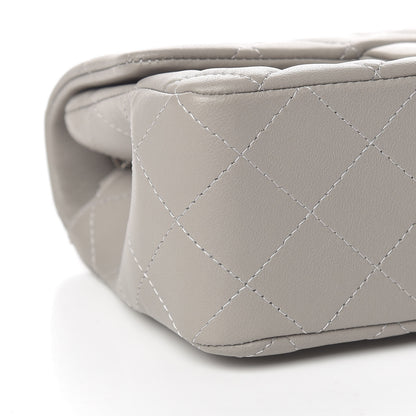 Chanel Lambskin Quilted Mini Rectangular Flap Grey 9 of 11