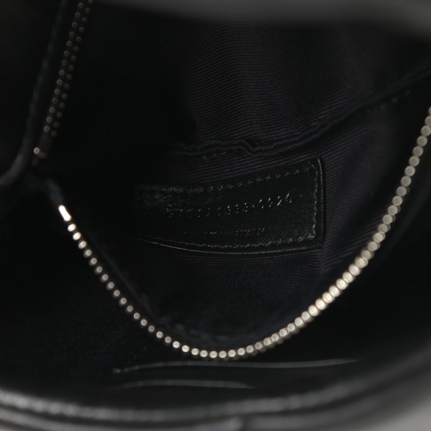 Lambskin Quilted Toy Loulou Puffer Monogram Chain Satchel Black