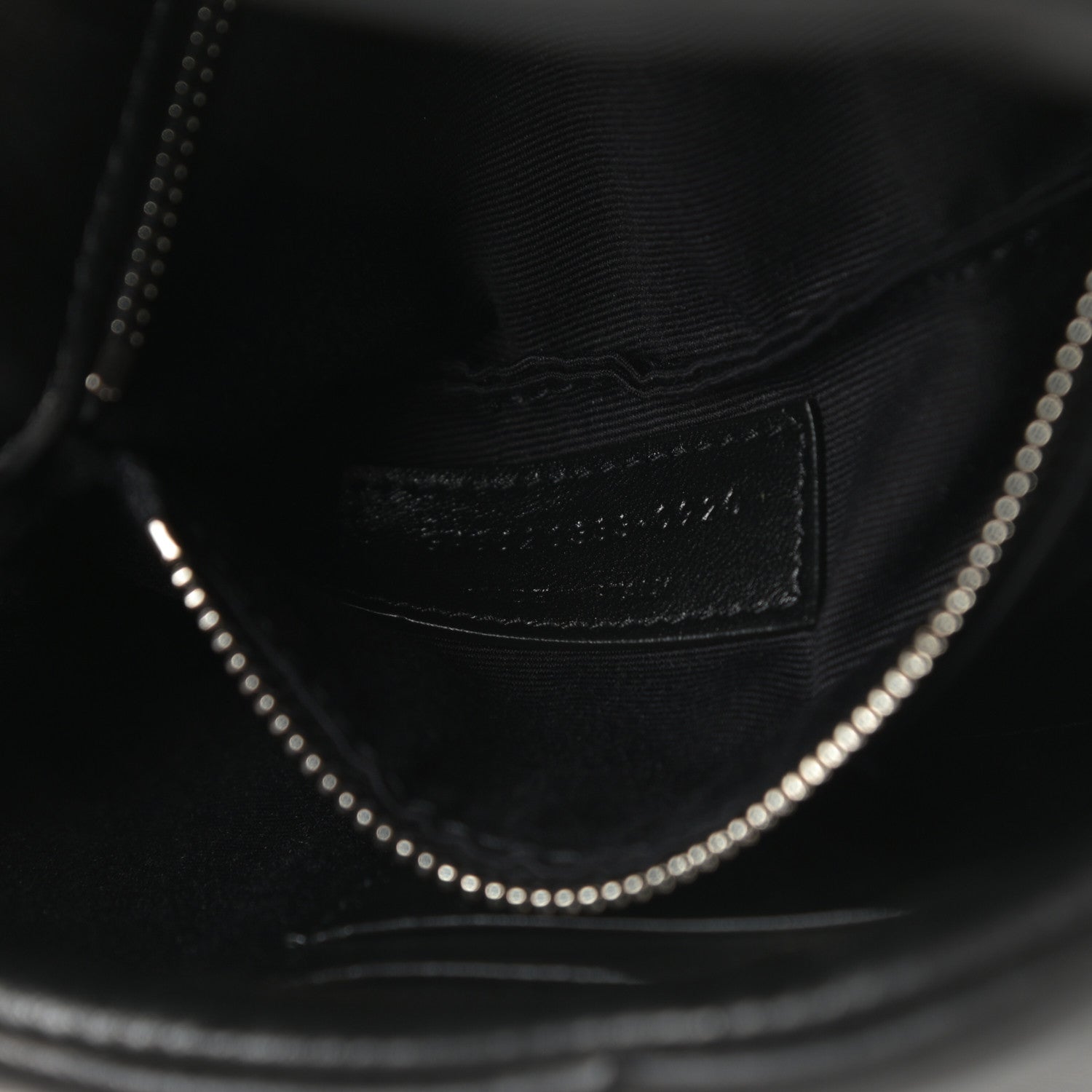 Saint Laurent Lambskin Quilted Toy Loulou Puffer Monogram Chain Satchel Black 7 of 11
