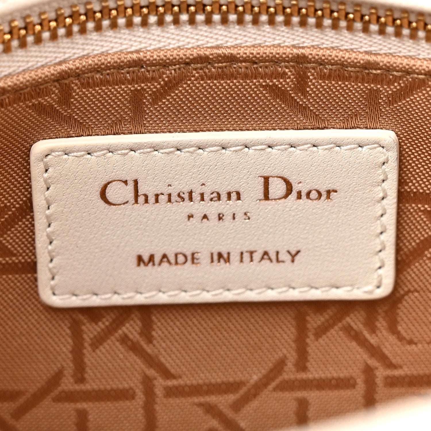Christian Dior Lambskin Cannage Small My ABCDior Lady Dior White 6 of 11
