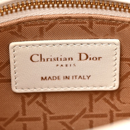 Christian Dior Lambskin Cannage Small My ABCDior Lady Dior White 6 of 11