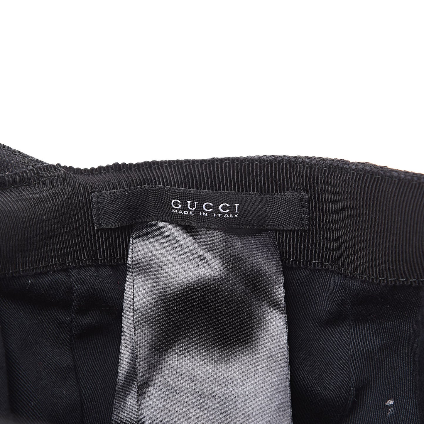 Monogram Web Baseball Hat M Black
