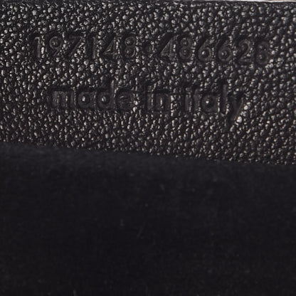 Saint Laurent Nubuck Croc Embossed Large Muse Two Black Gold 8 of 8