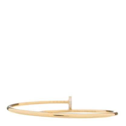 Cartier 18K Yellow Gold Diamond Small Juste Un Clou Bracelet 16 2 of 3