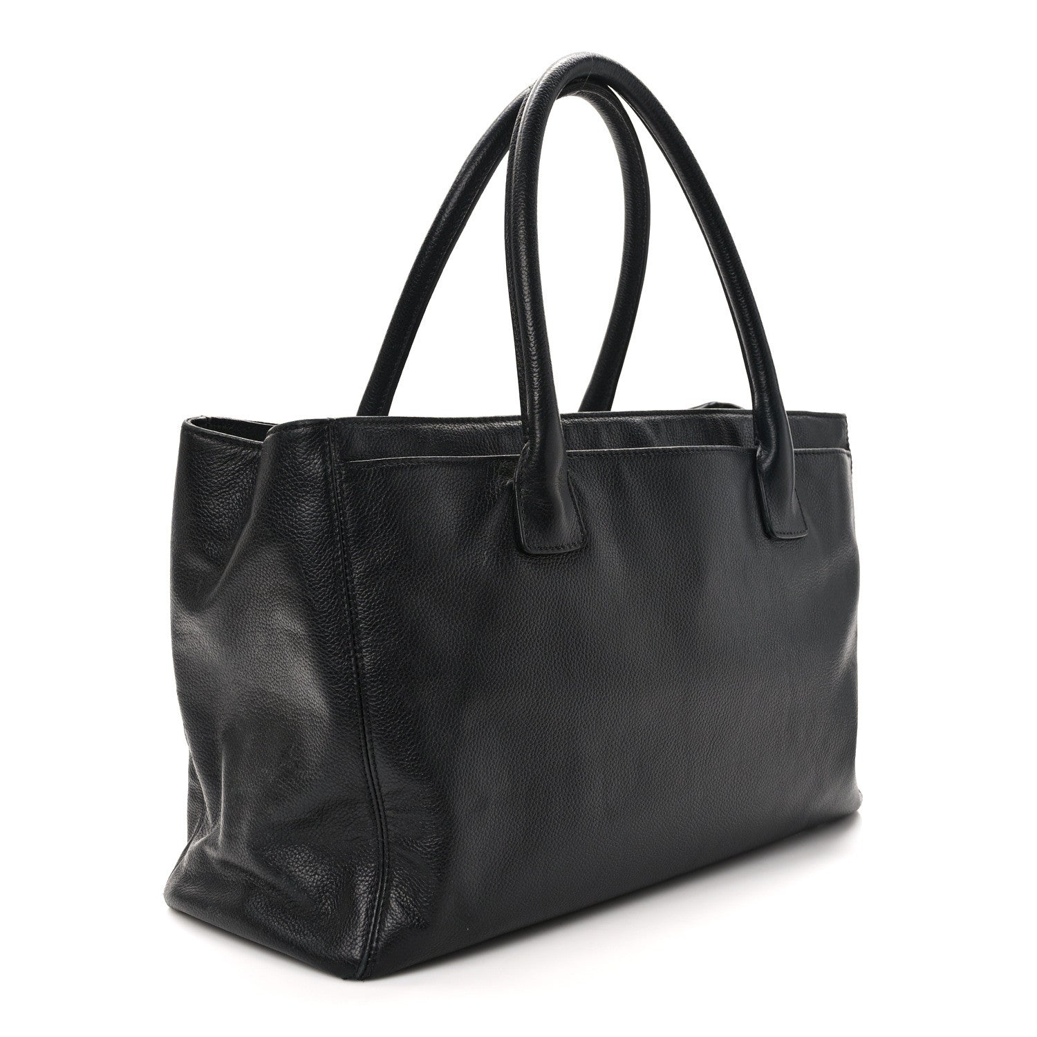 Chanel Calfskin Cerf Executive Shopper Tote Black 4 of 13