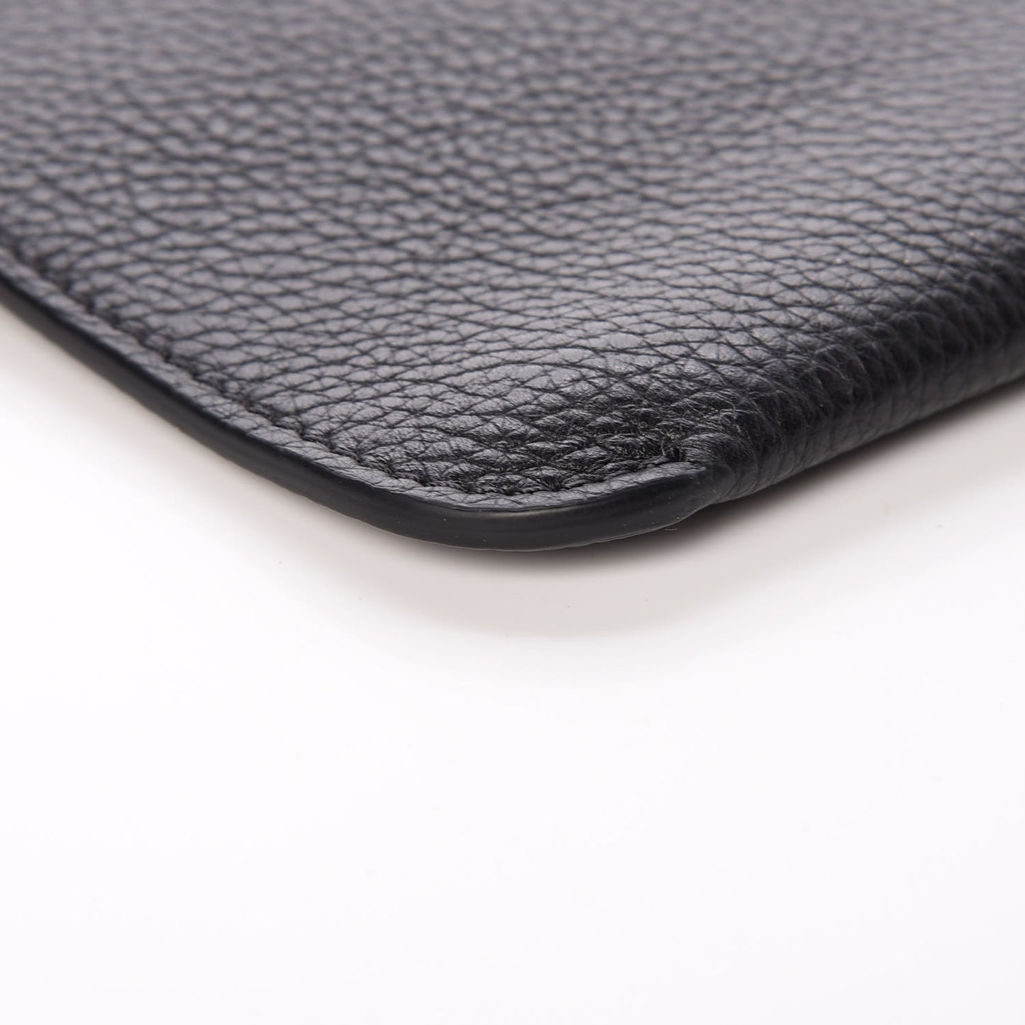 Calfskin Loubicute Charms Clutch Black