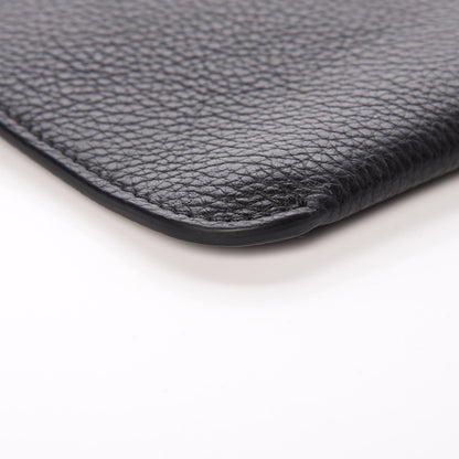 Christian Louboutin Calfskin Loubicute Charms Clutch Black 7 of 8
