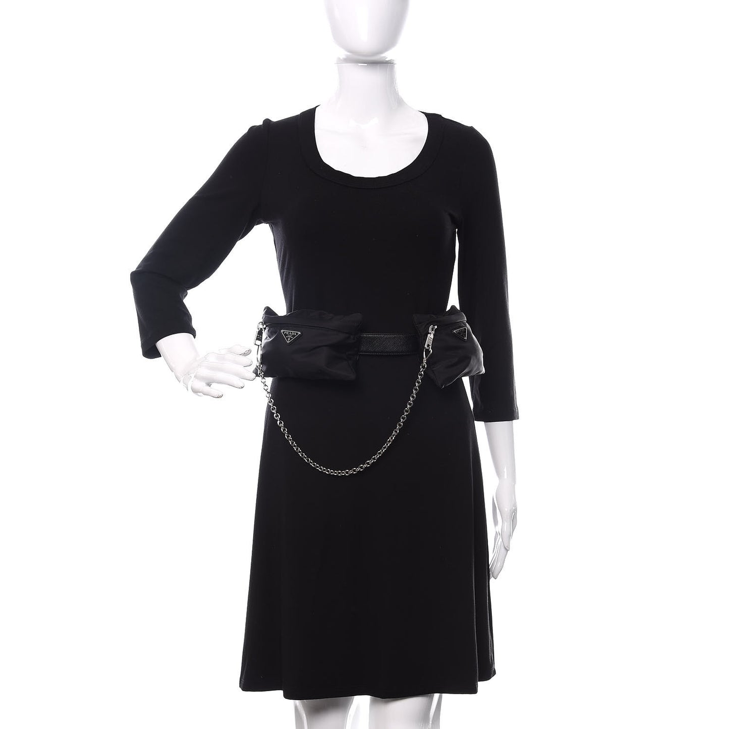 Tessuto Nylon Saffiano Belt Bag 100 40 Black