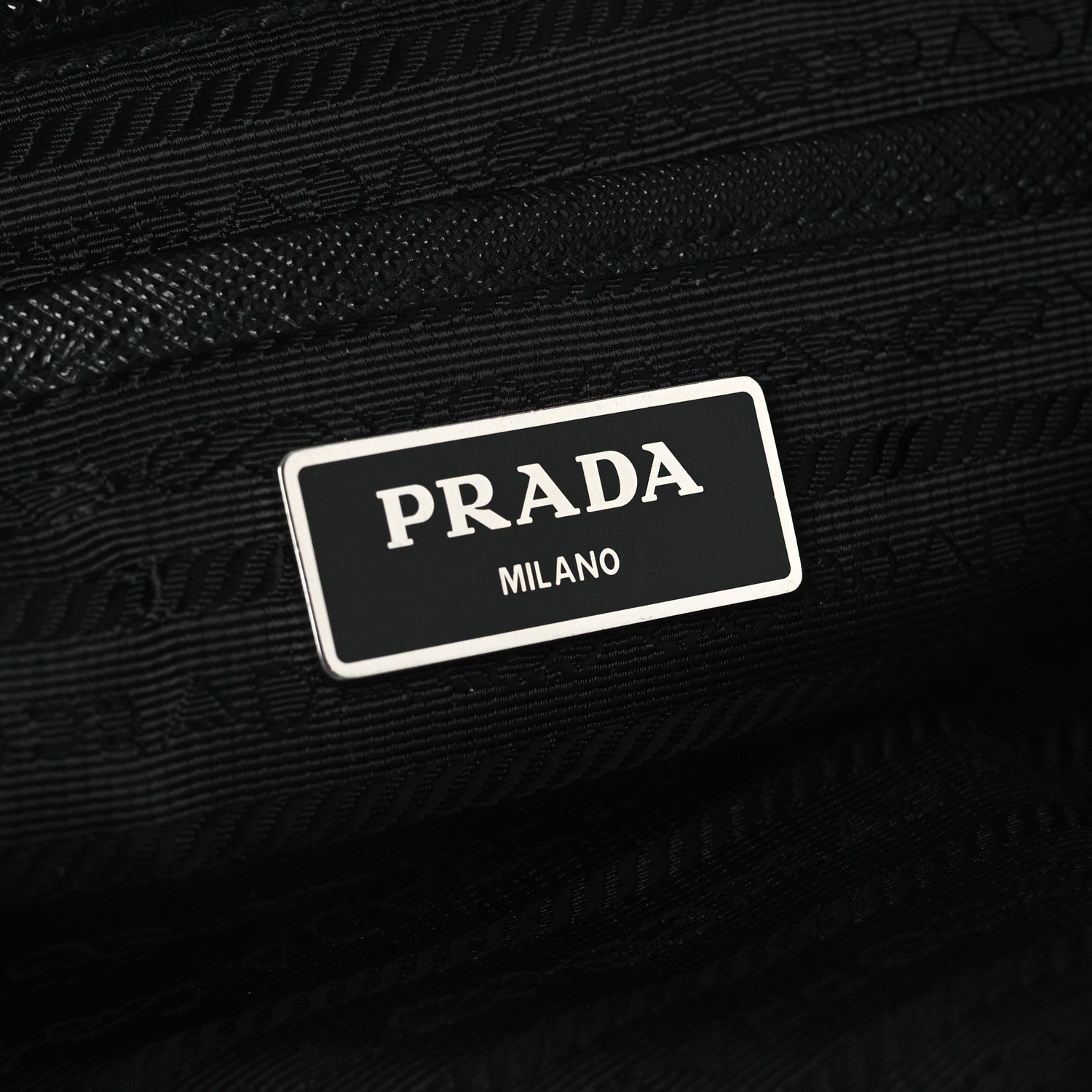 Prada Tessuto Nylon Saffiano Medium Backpack Black 7 of 13