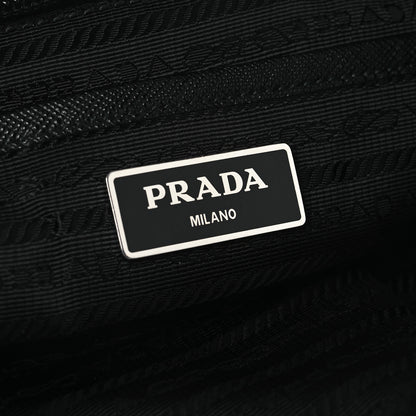 Prada Tessuto Nylon Saffiano Medium Backpack Black 7 of 13