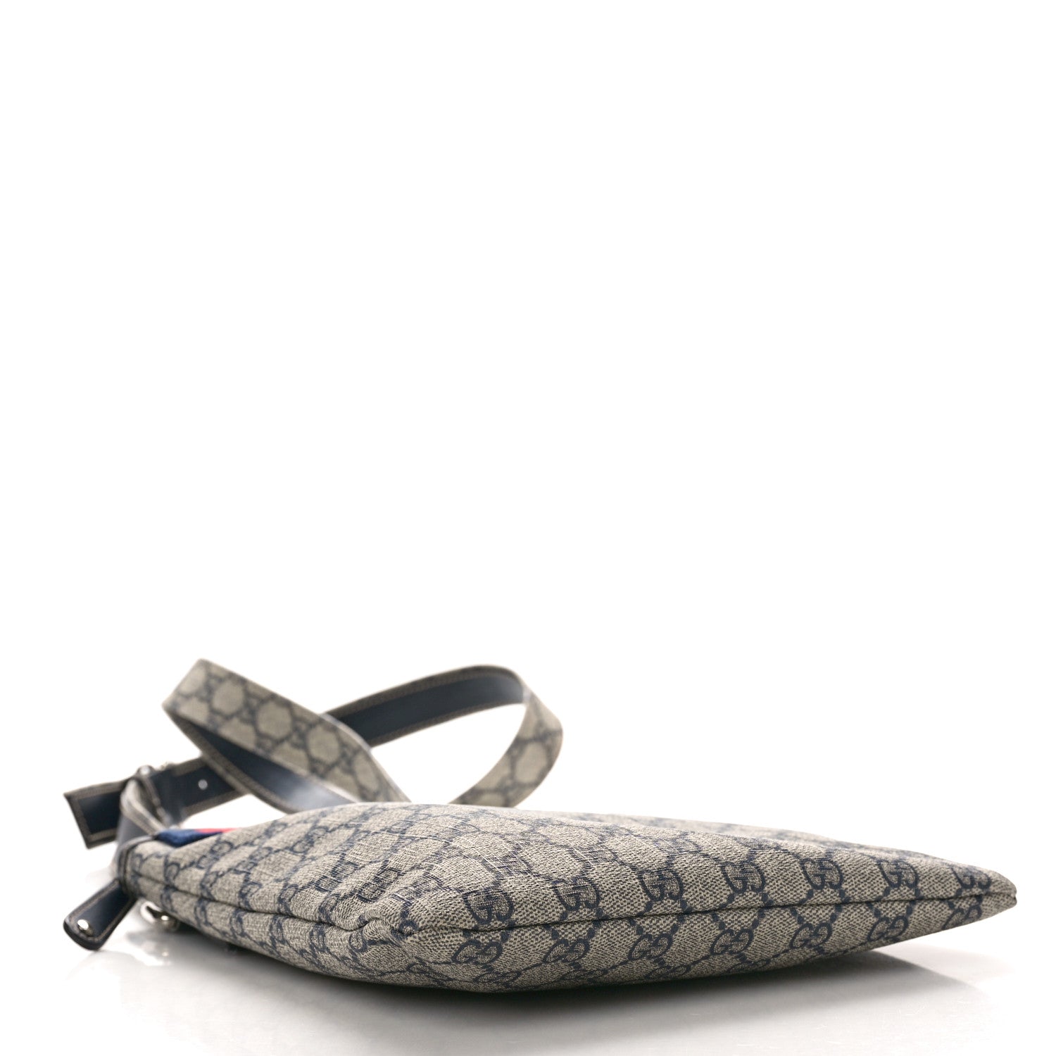 Gucci GG Plus Monogram Signature Web Loop Messenger Blue 4 of 10