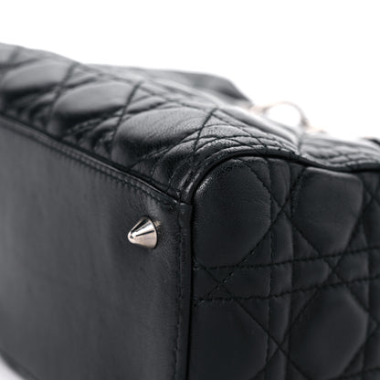 Christian Dior Lambskin Cannage Medium Lady Dior Black 11 of 18