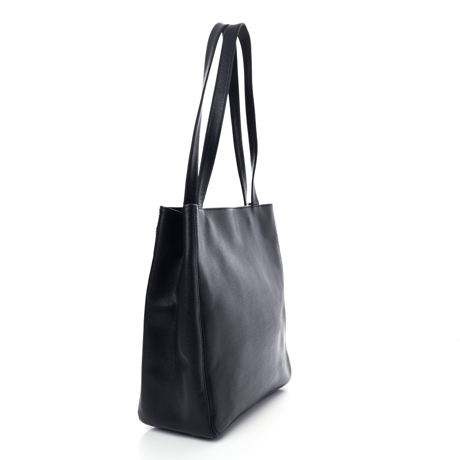 Chanel Caviar Shopping Tote Navy 3 of 18