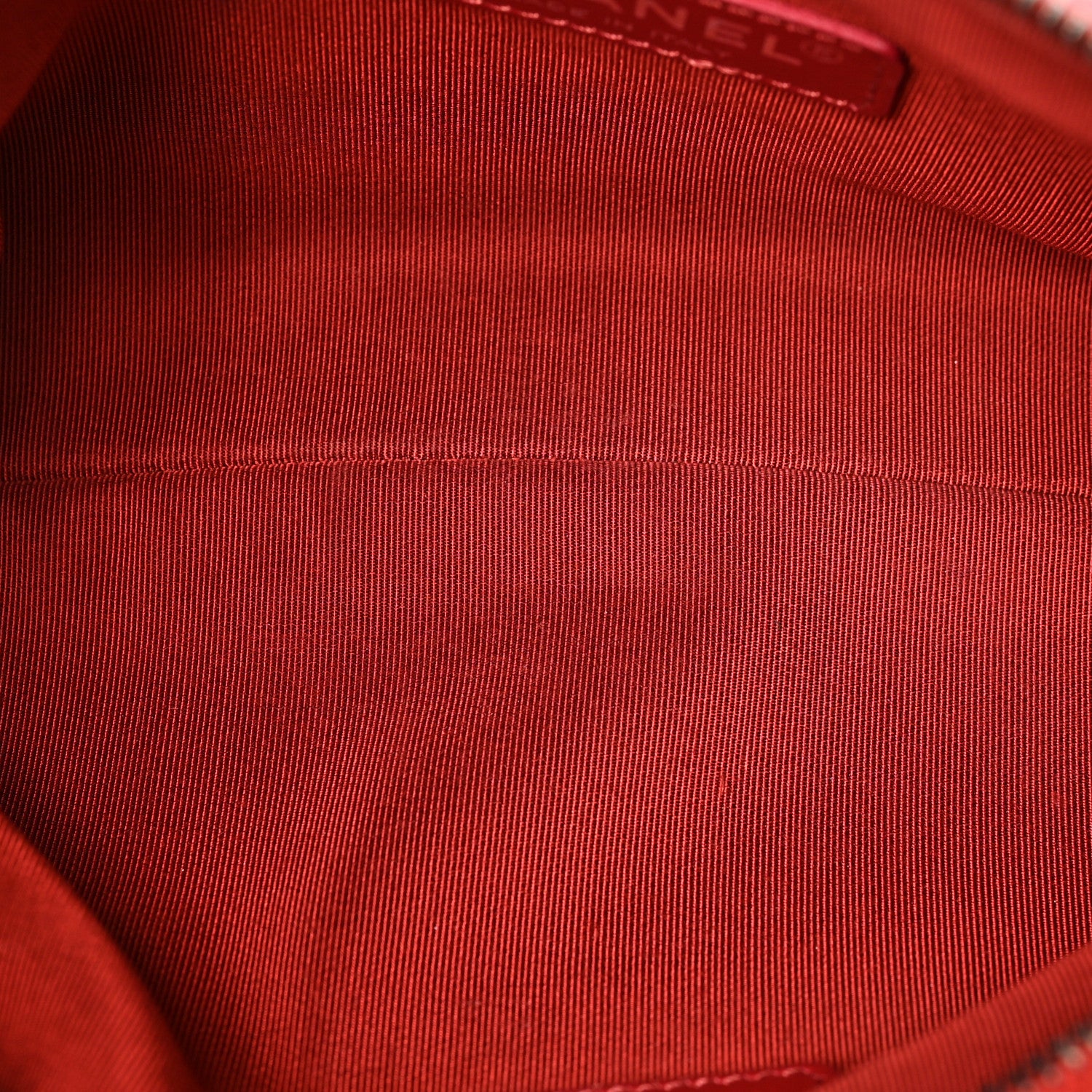 Chanel Calfskin Chain 20s Signature Bowling Bag Red 5 of 10