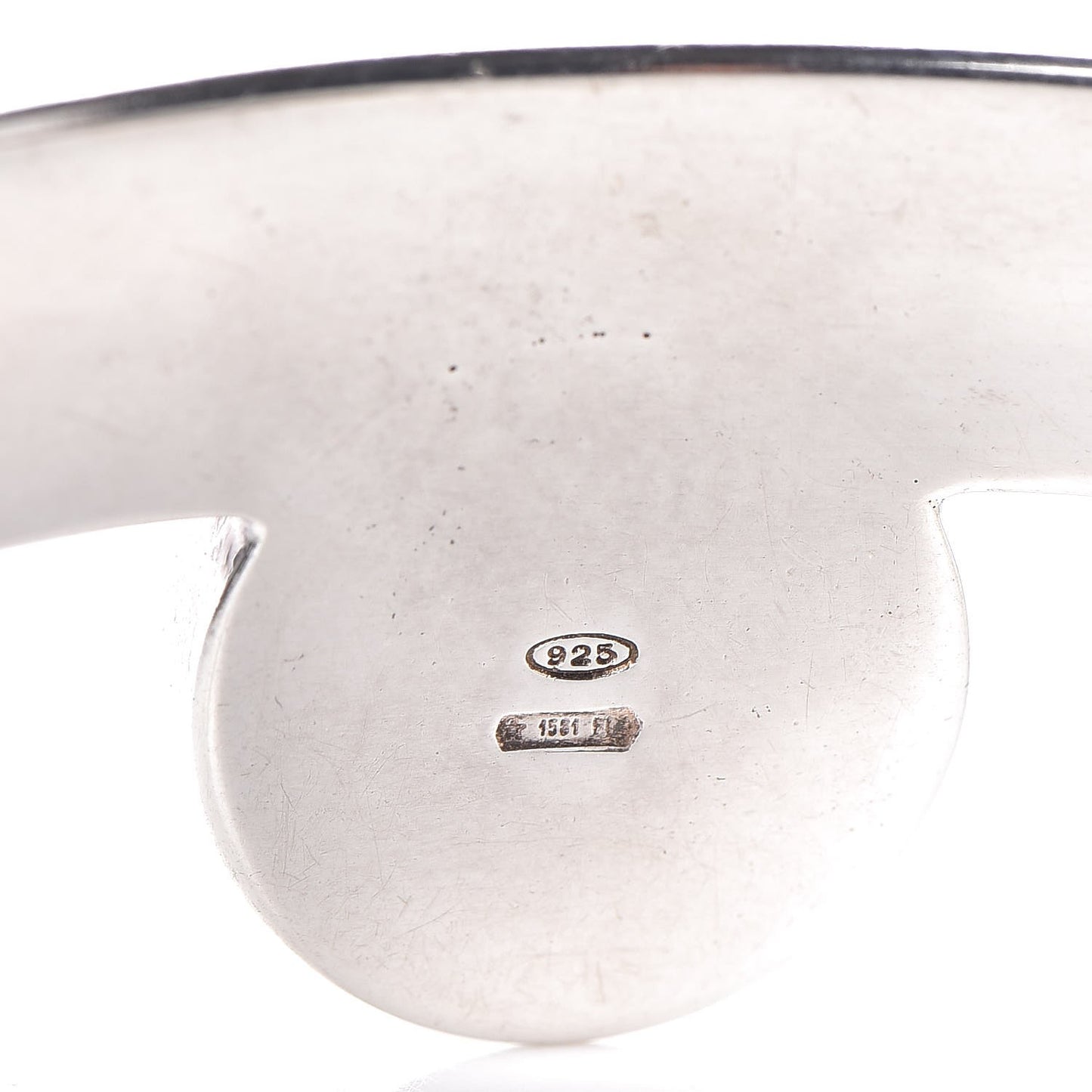 Sterling Silver Black Tourmalinated Quartz Cuff Bracelet