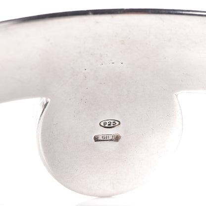 Gucci Sterling Silver Black Tourmalinated Quartz Cuff Bracelet 4 of 4