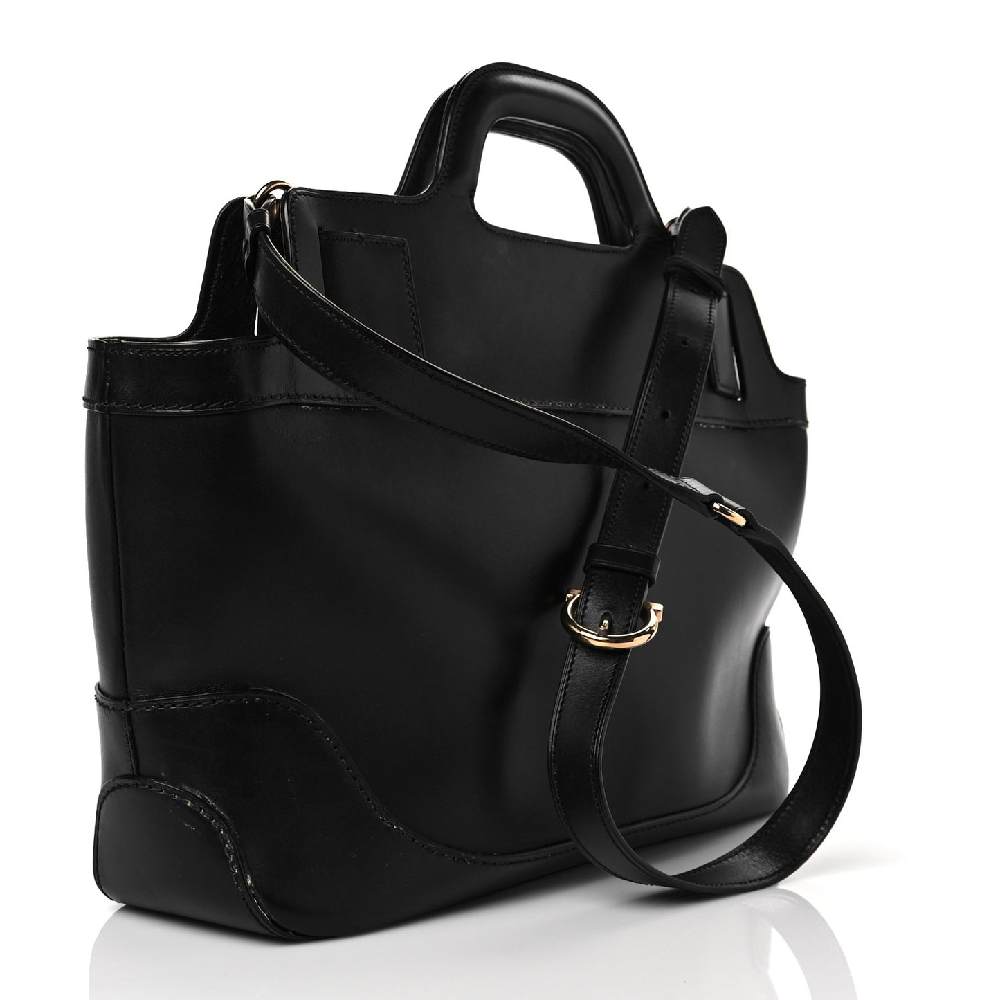 Calfskin Wanda Tote Black