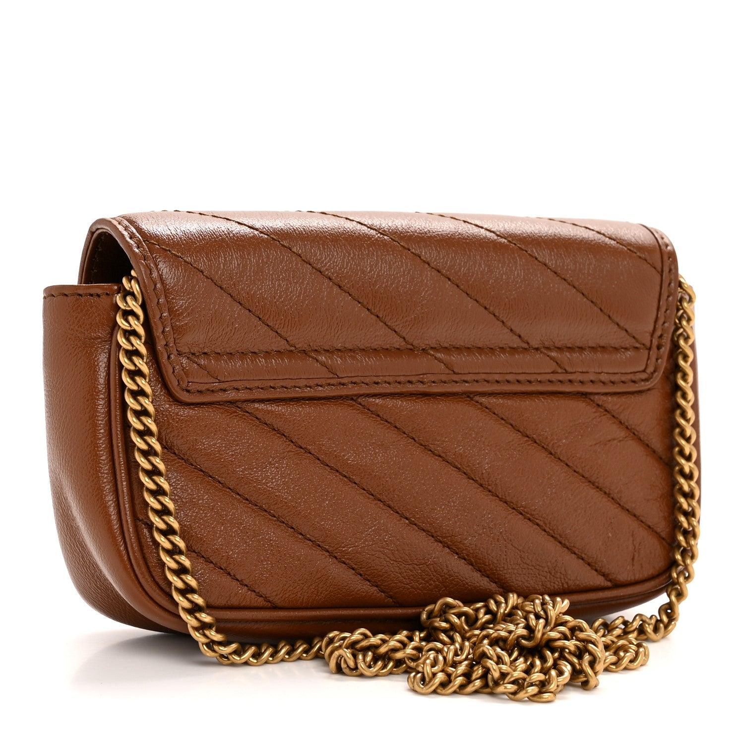 Gucci Azalea Calfskin Matelasse Diagonal Super Mini GG Marmont Shoulder Bag Cuir 3 of 11