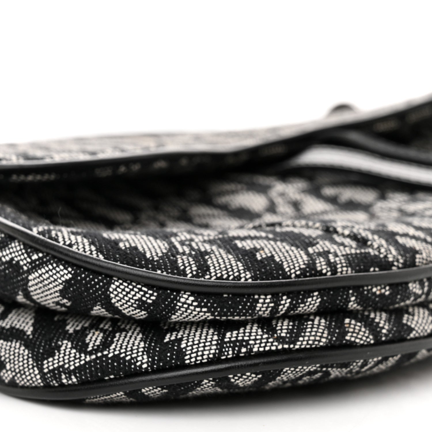 Christian Dior Monogram Saddle Bag Black 9 of 10