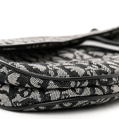 Christian Dior Monogram Saddle Bag Black 9 of 10