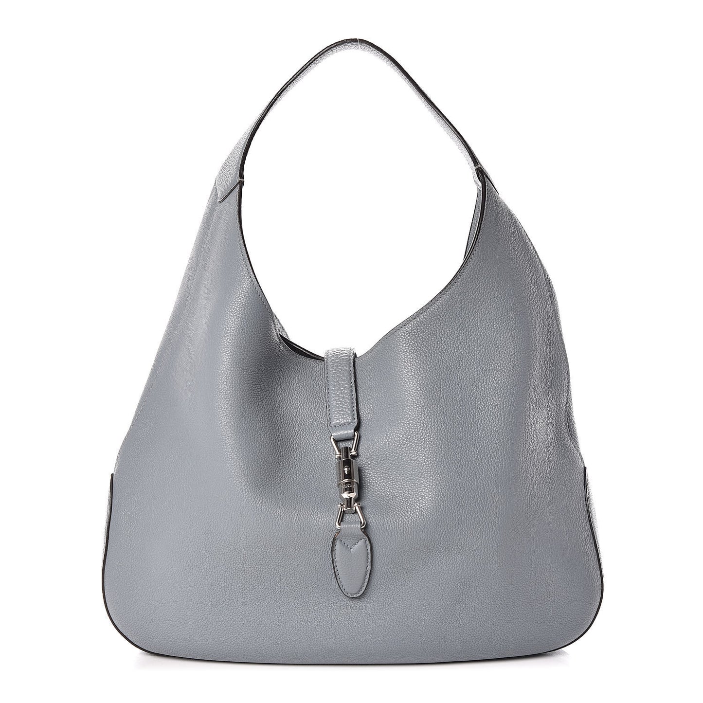 Soft Grained Calfskin Large Jackie Hobo Light Blue