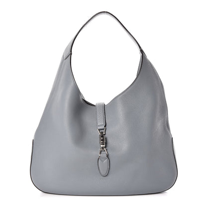 Gucci Soft Grained Calfskin Large Jackie Hobo Light Blue 3 of 15