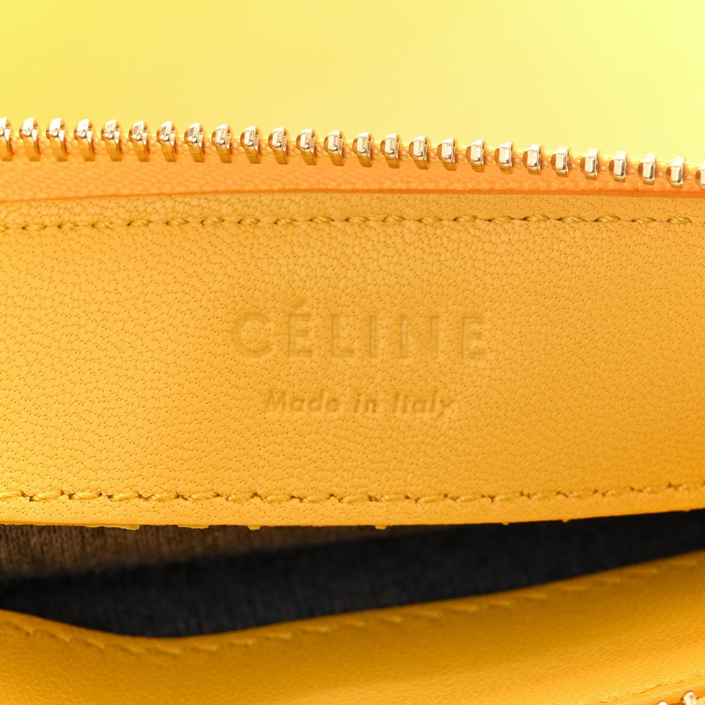 Lambskin Small Trio Crossbody Bag Fluo Yellow
