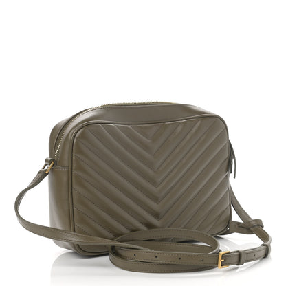 Saint Laurent Calfskin Matelasse Monogram Lou Camera Bag Military Olive 2 of 10