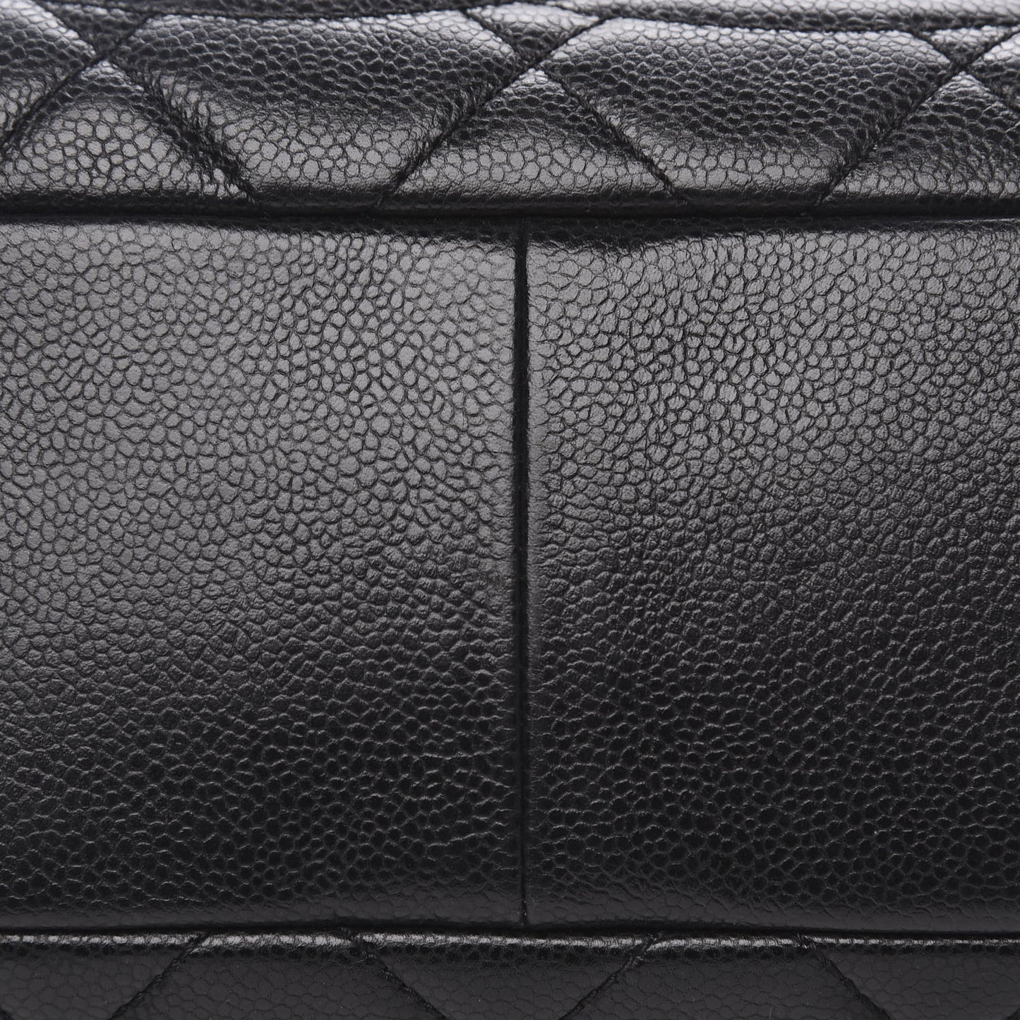 Caviar Quilted Timeless CC Soft Tote Black