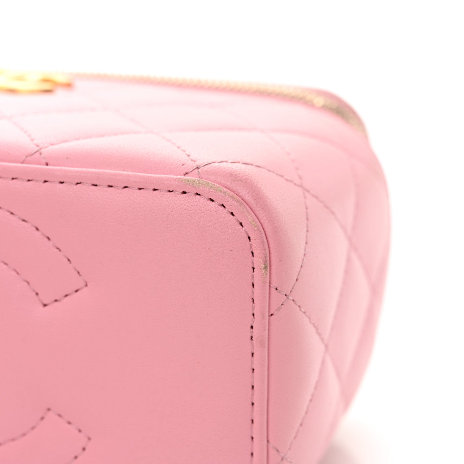 Chanel Lambskin Quilted Pick Me Up Vanity Case Pink 13 of 15