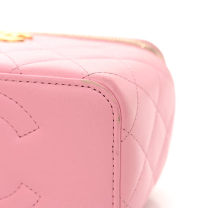 Chanel Lambskin Quilted Pick Me Up Vanity Case Pink 13 of 15