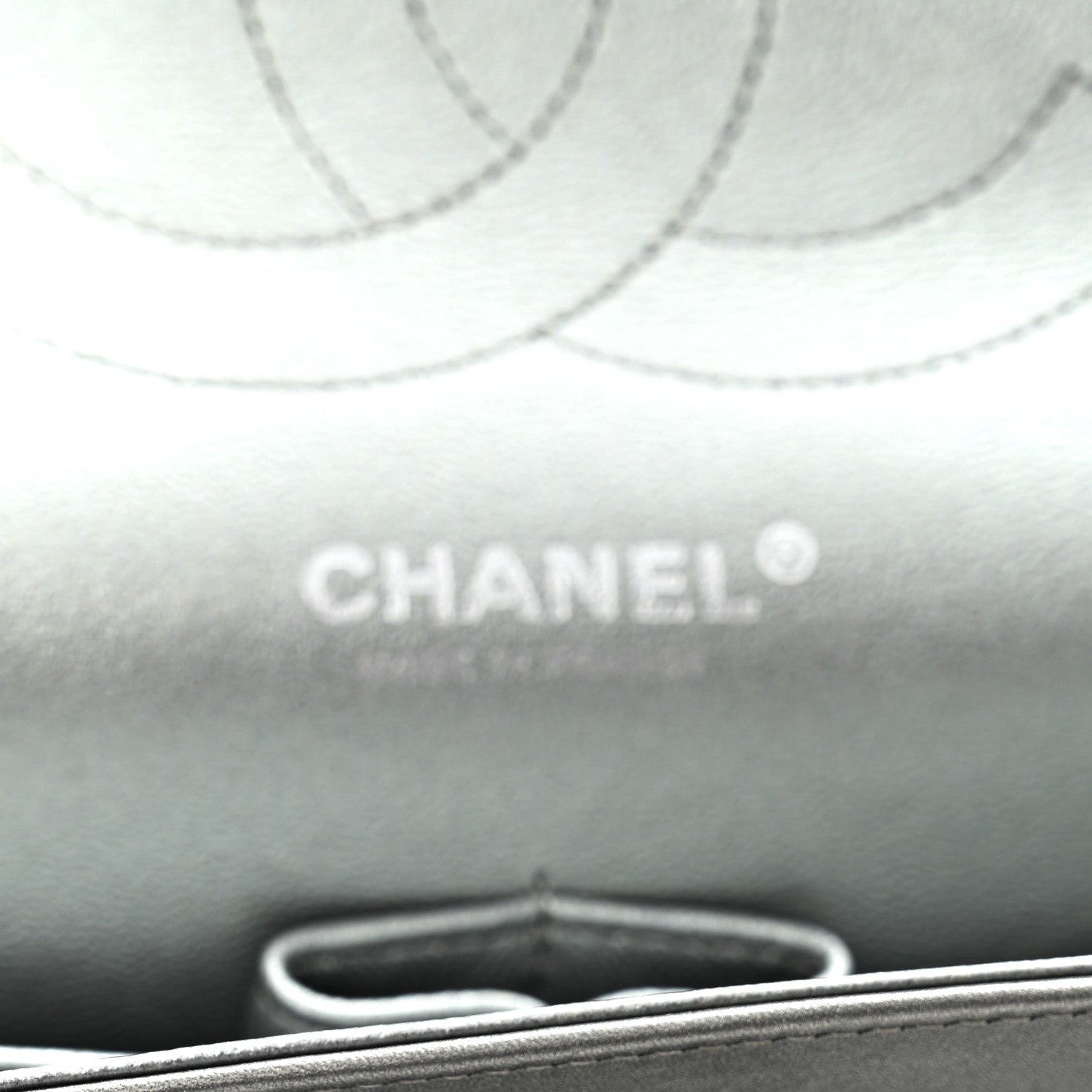 Chanel Metallic Calfskin Quilted Jumbo Double Flap Silver 5 of 14