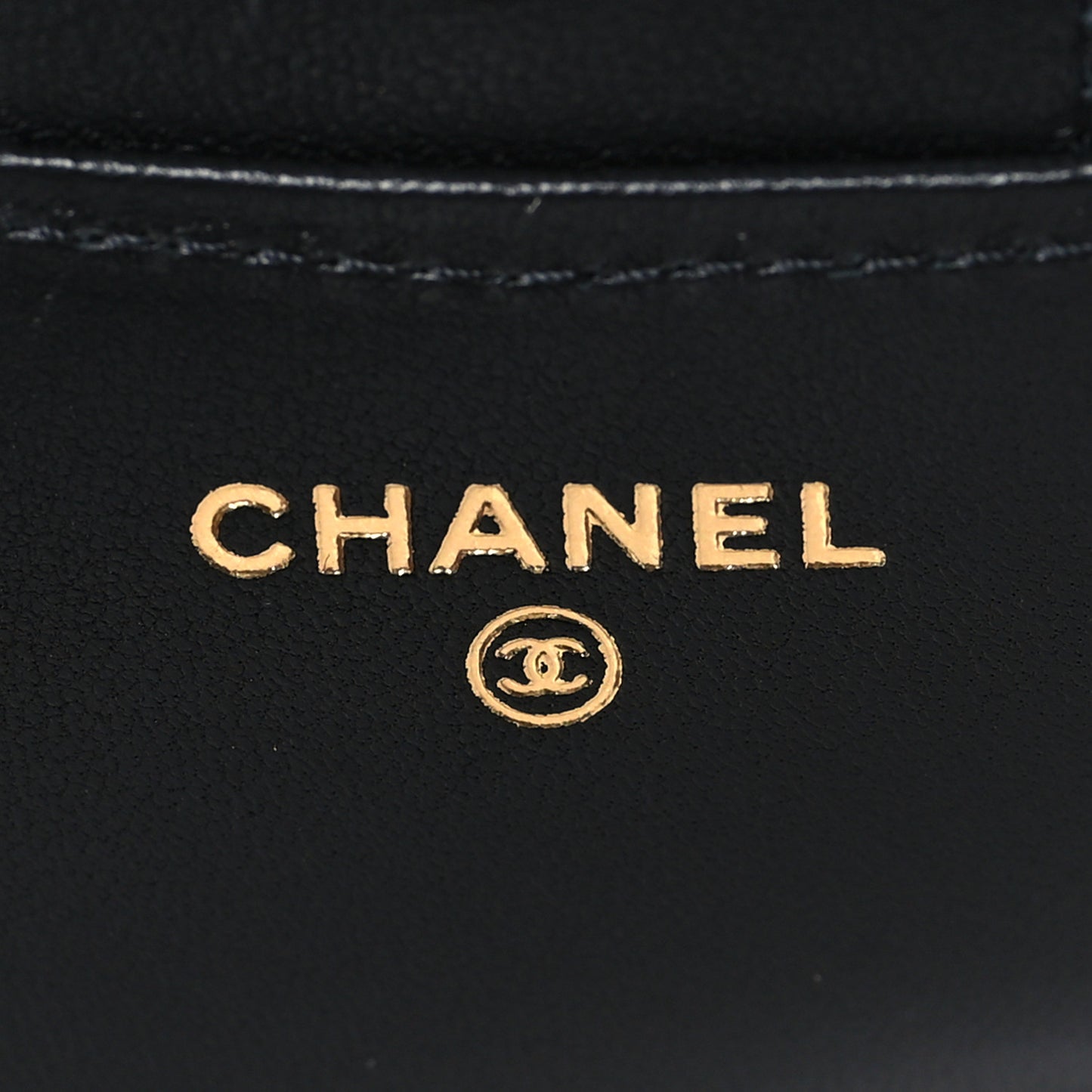 Lambskin Quilted Top Handle Flap Coin Purse With Chain Black