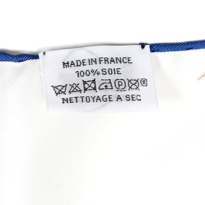 Hermes Silk Twill Imprime Aloha Double Scarf Stole White 2 of 5