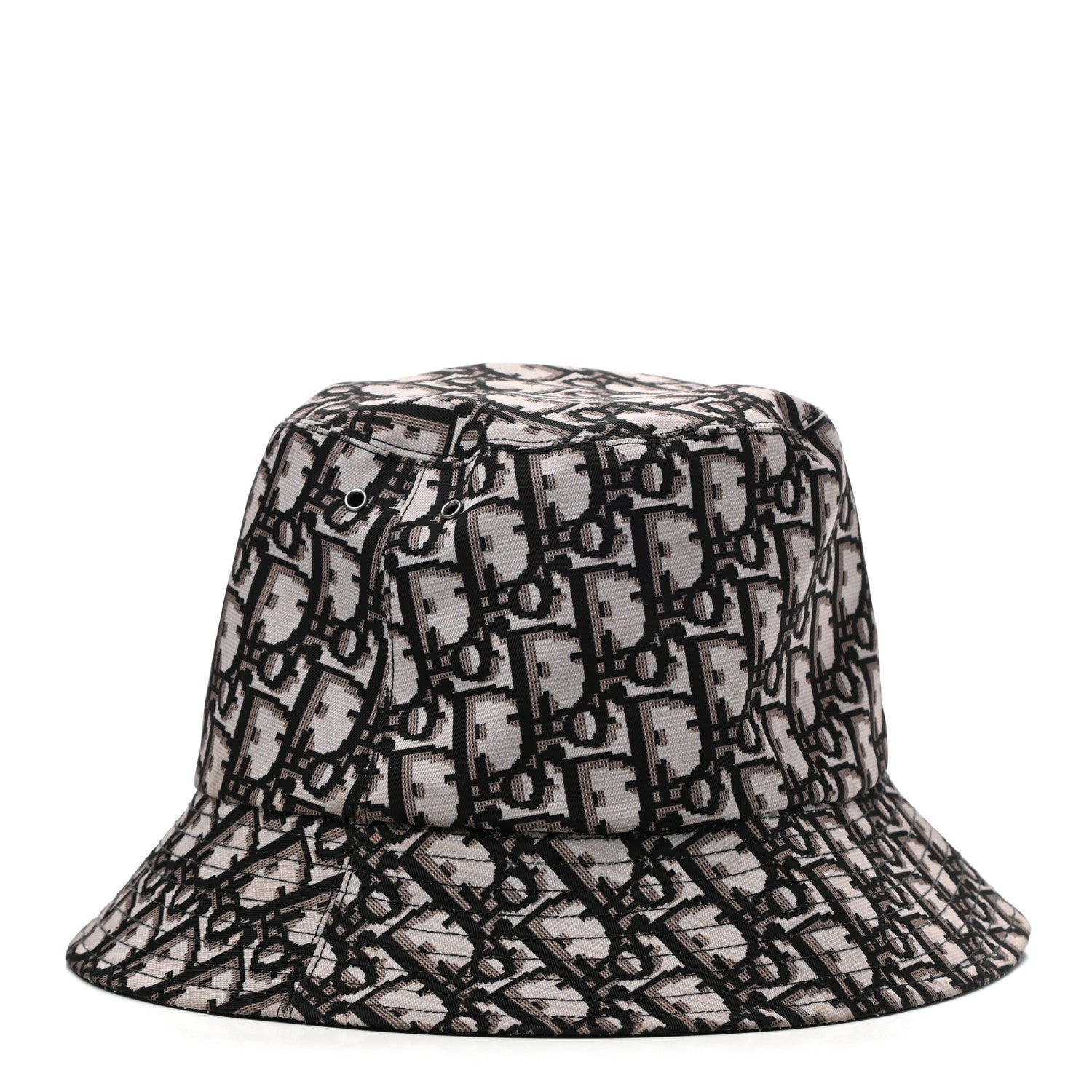 Christian Dior Oblique Reversible Teddy-D Brim Bucket Hat 58 Black 1 of 15