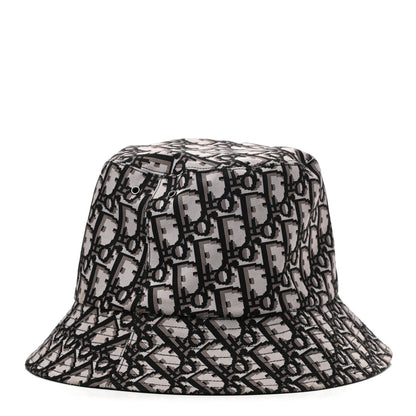 Christian Dior Oblique Reversible Teddy-D Brim Bucket Hat 58 Black 1 of 15