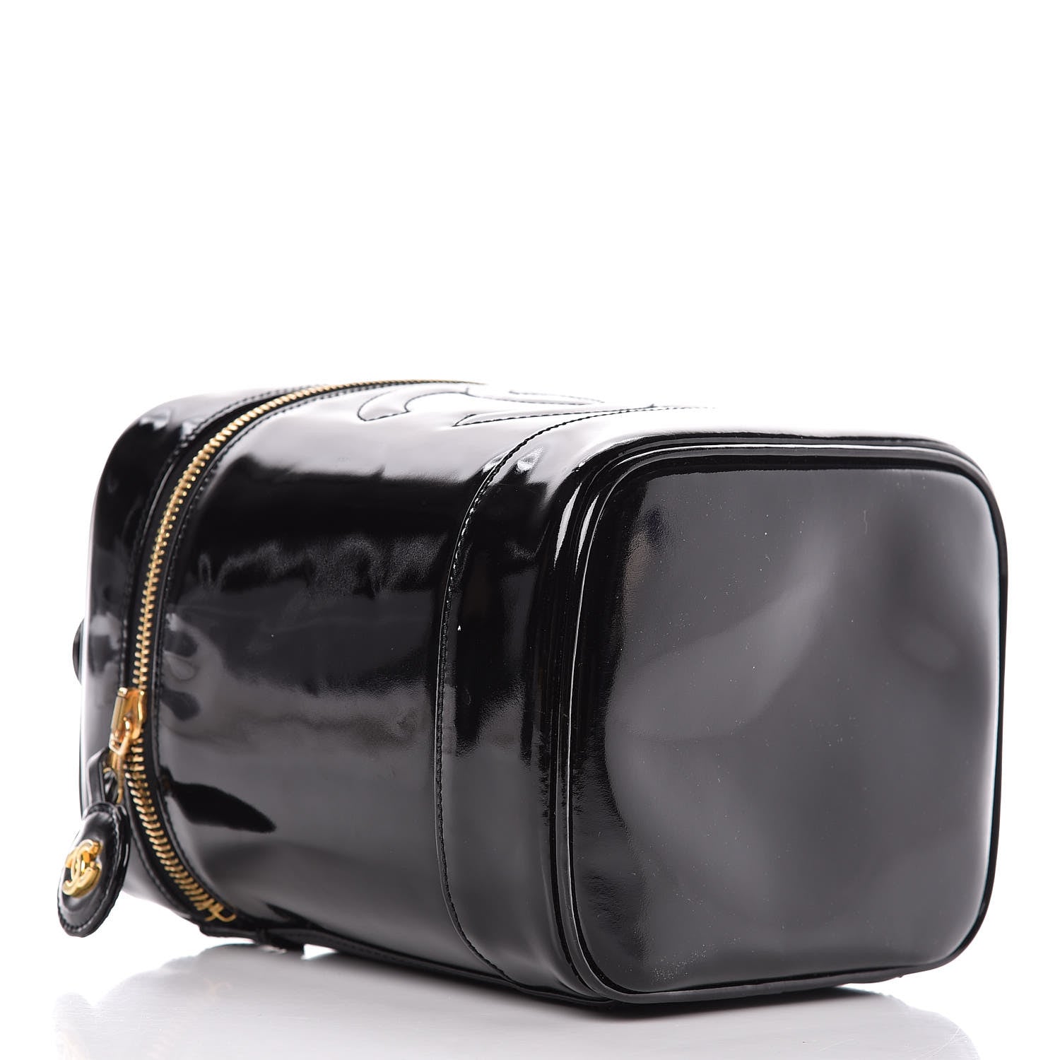 Chanel Patent Vanity Cosmetic Case Black 4 of 16