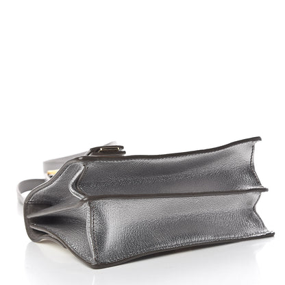 Miu Miu Goatskin Bandoliera Madras Bi-Color Shoulder Bag Chrome White 4 of 12