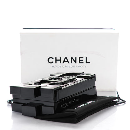 Chanel Plexiglass Barcode Boy Brick Lego Clutch Black 4 of 7