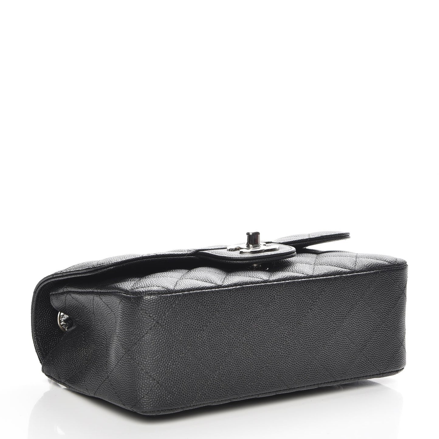 Caviar Quilted Mini Rectangular Flap Black