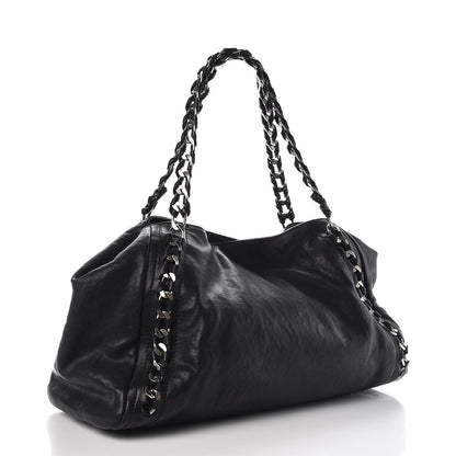 Chanel Glazed Caviar East West Modern Chain Tote Black 3 of 11