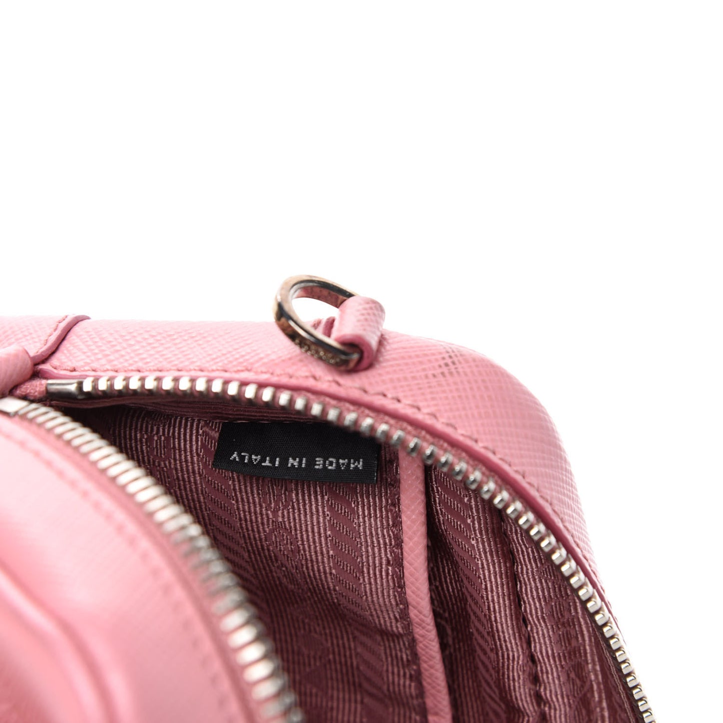Saffiano Fiocco Bow Camera Crossbody Bag Petalo