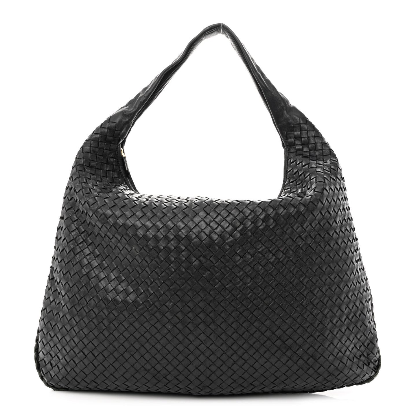 Nappa Intrecciato Large Veneta Hobo Black